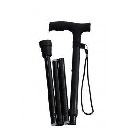 "T" foldable walking sticks with soft touch